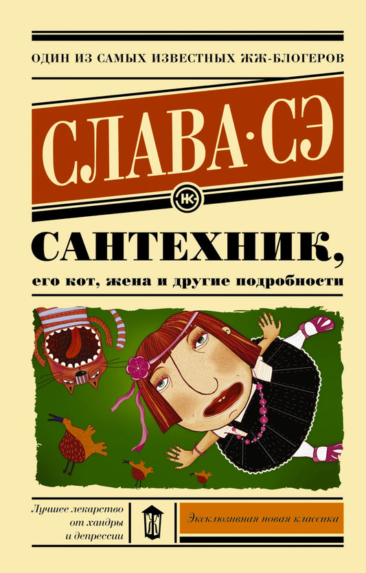 Современная российская художественная книга "Сантехник, его кот, жена и другие подробности" от Sovabooks, обложка и иллюстрации